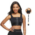 in stock 2 in 1 women black skin seamless compression shapewear bra post surgery